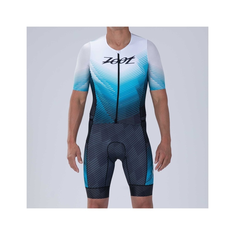 MEN TRI AERO FZ RACESUIT (BLUE WAVE) メンズ トライアスロンスーツ