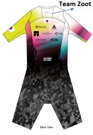 Team Zoot 2026限定】MEN'S TRI AERO FZ RACESUIT (TZ Afterglow