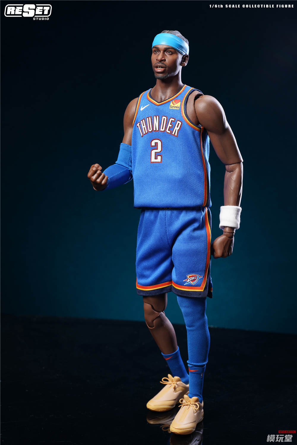 予約 Reset Studio 1/6 NBAシリーズ オクラホマシティ・サンダー 優勝