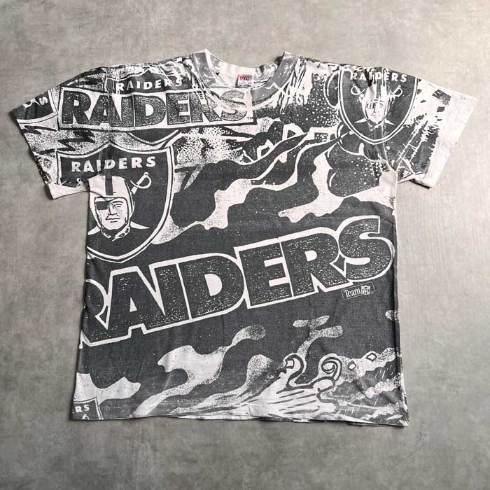 90's RAIDERS ALL OVER PRINT T-Shirts 90年代 NFL レイダース オール