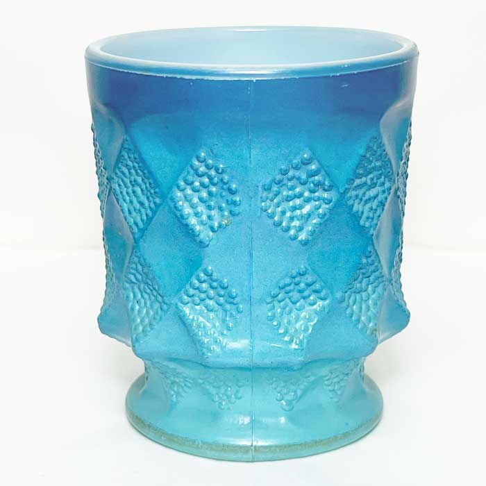 Vintage 60's Anchor Hocking Fire King Kimberly Mug BLUE Made in