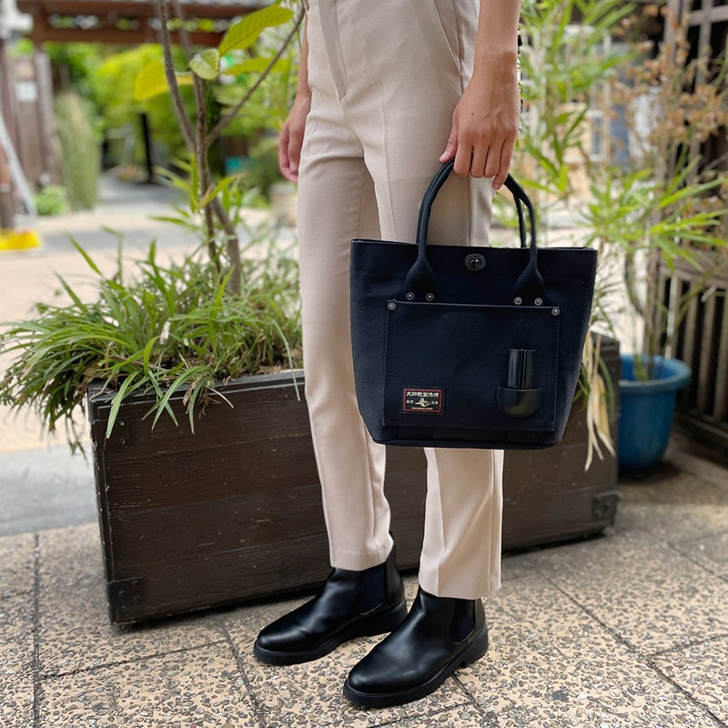 黒犬印】 純綿6号帆布バケツトート（SS） | 黒犬印,トートバッグ