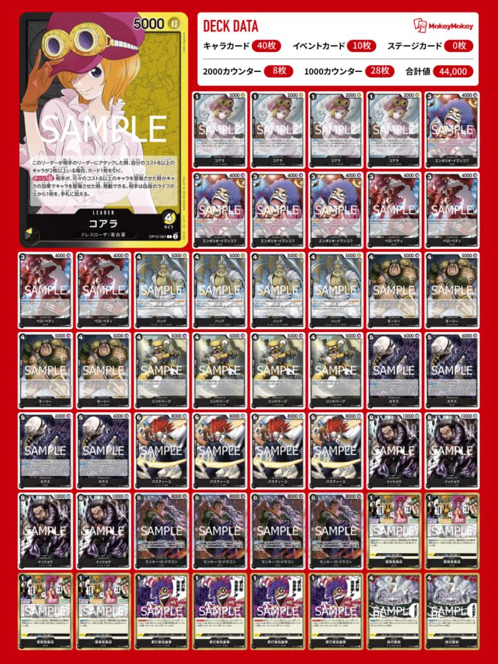オリジナルスタートデッキ〕 黒黄コアラ | デッキ販売 | ワンピース