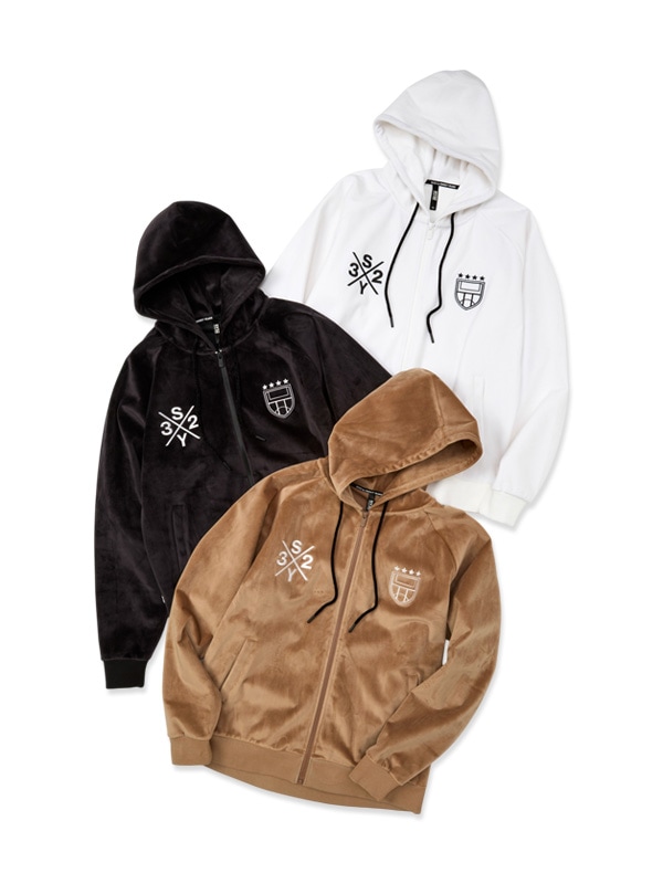 VELOUR 3 LAYER ZIP HOODIE | COLLECTION,2025 F/W | 【公式】SY32 by