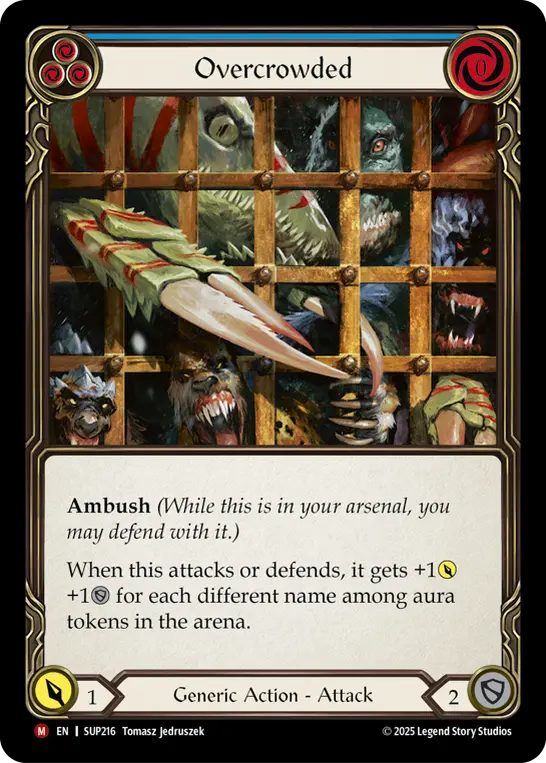 EN】《Rainbow Foil》[Generic] Overcrowded/大混雑 (青)「M」〔SUP216