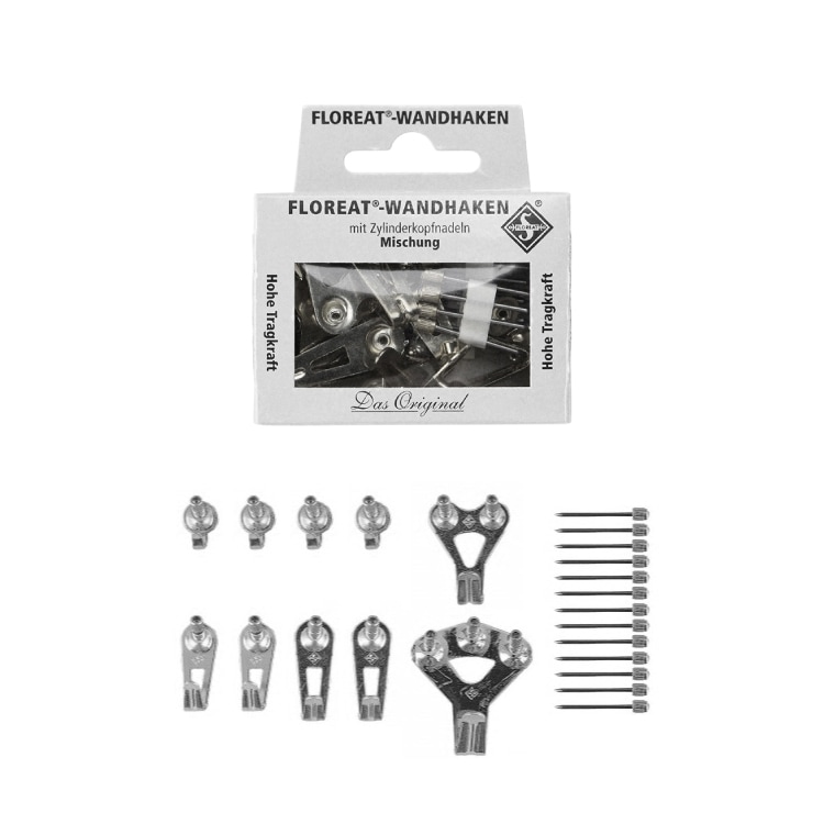 フロリートウォールフック “ニッケル” | 壁掛けフック | ALLITEMS