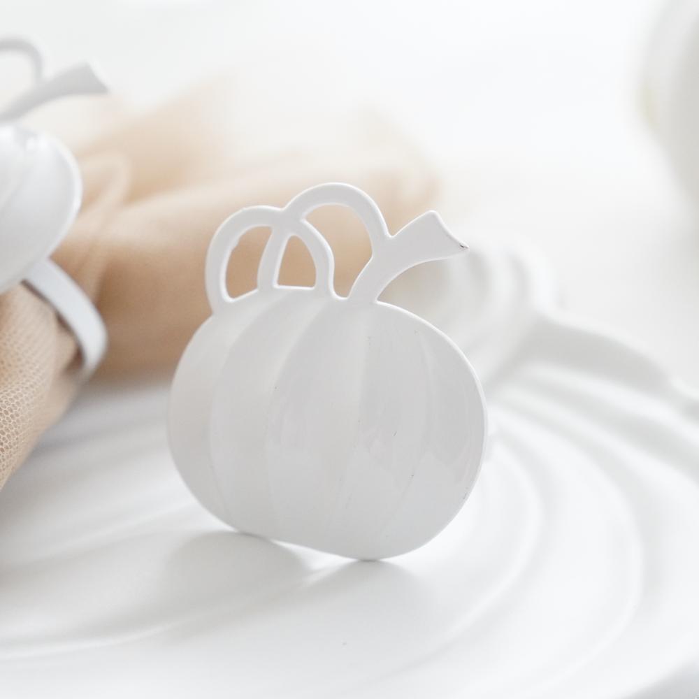 ホワイトパンプキン ナプキンリング2点セット ｜ 四季折々のおしゃれな