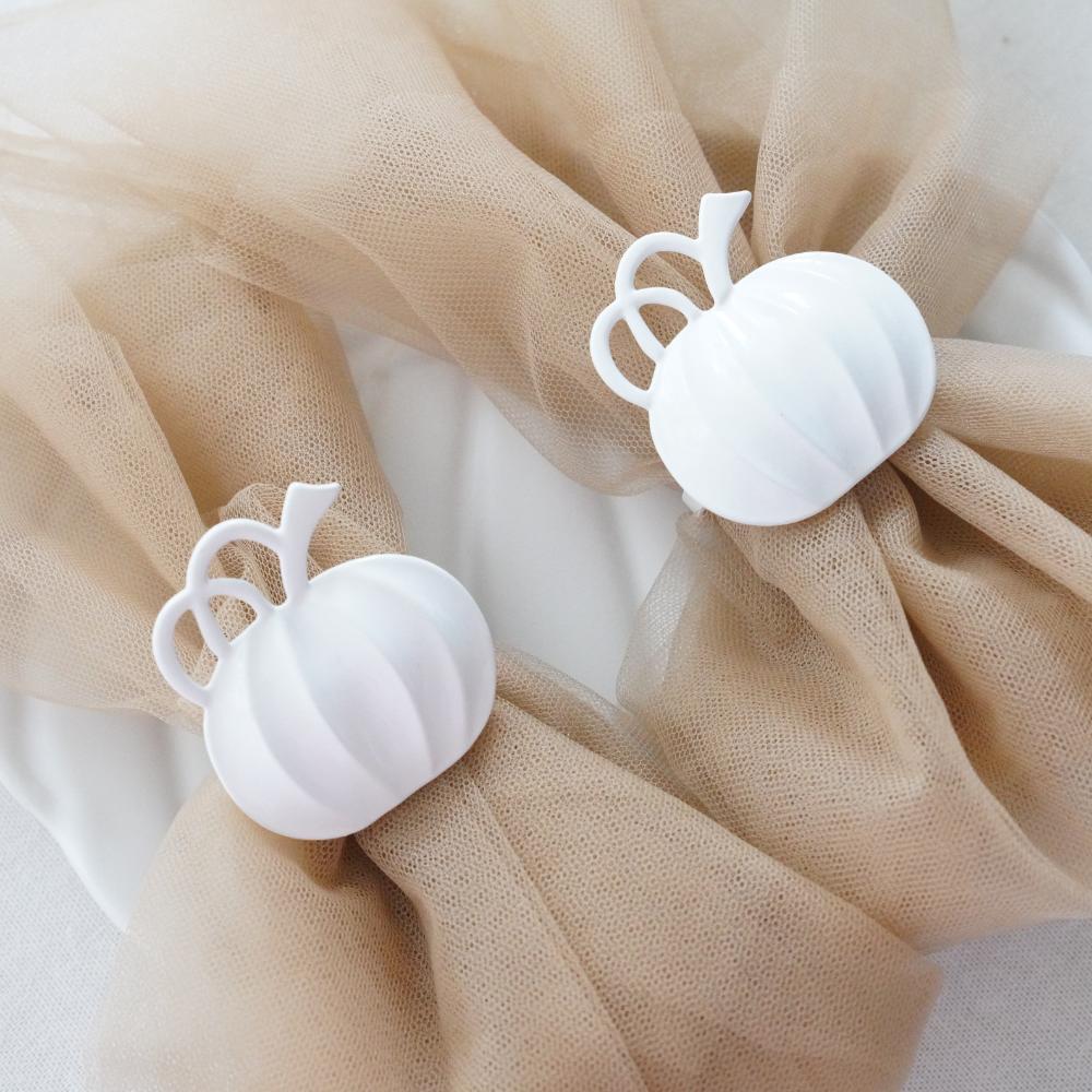 ホワイトパンプキン ナプキンリング2点セット ｜ 四季折々のおしゃれな