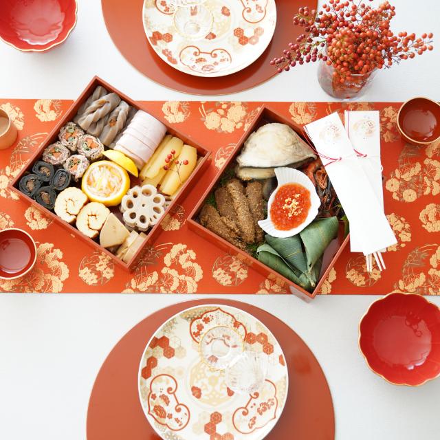 組子金襴 古伊万里 7号皿（化粧箱入り）FOURGRACEオリジナル ｜ 四季