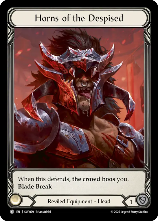 EN】【Cold Foil】[Reviled] Horns of the Despised / 嫌悪の角 [C