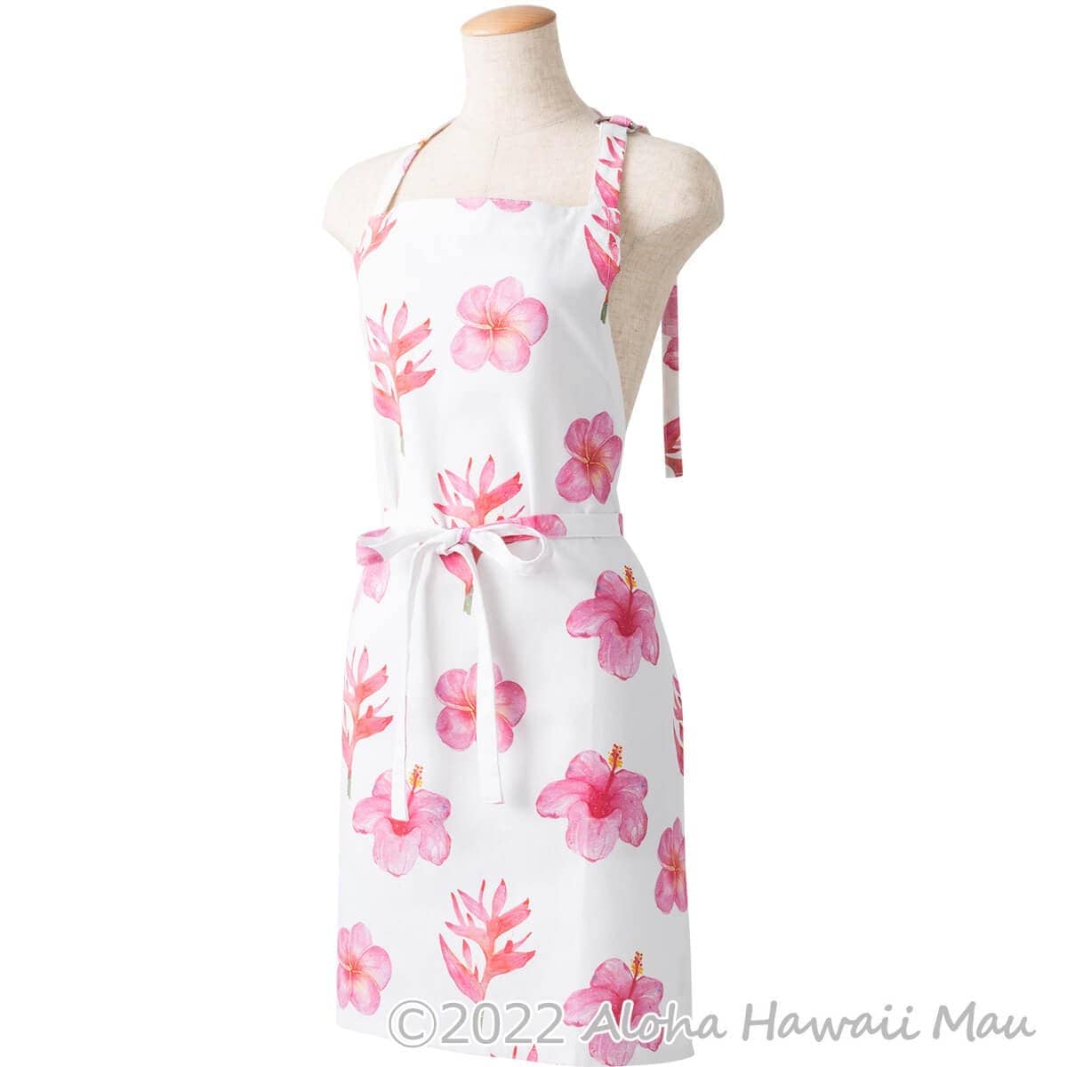 SoHa Living ソーハリビング エプロン ピンクトロピカル柄