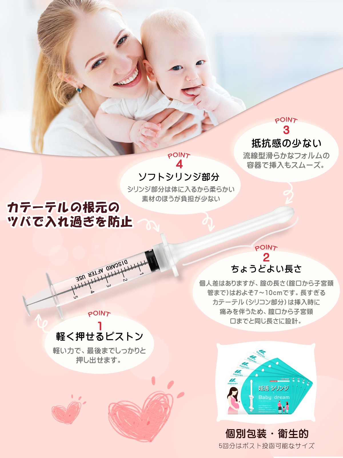 妊活シリンジ-20回分 ME087 | 妊活シリンジ | JUST MATCH公式通販