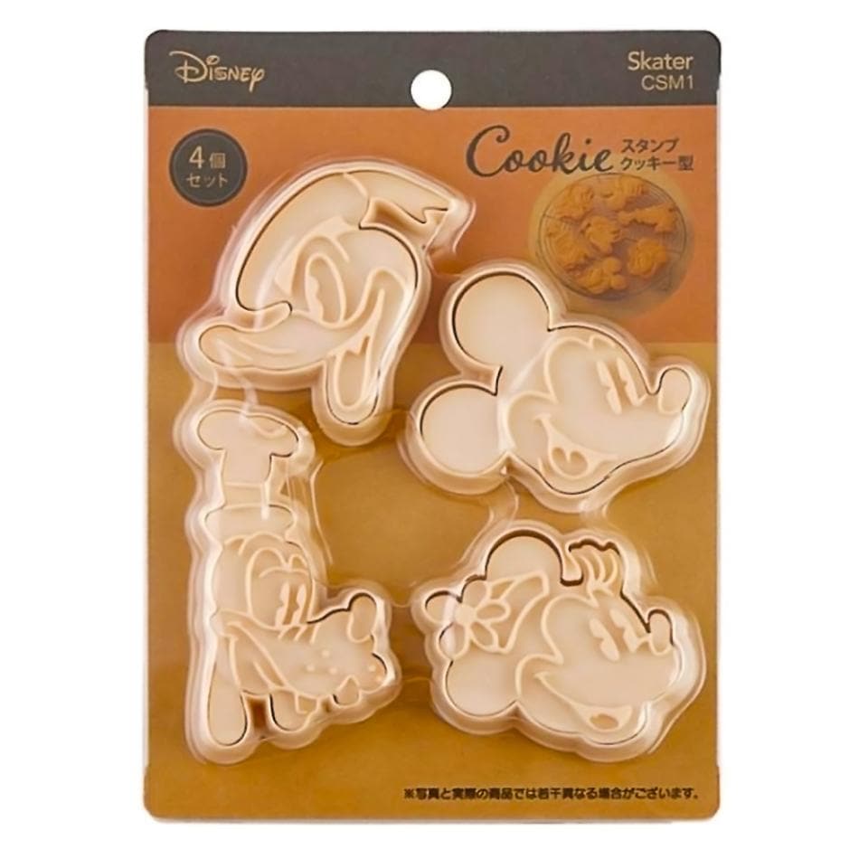 スタンプクッキー型 押し型 4個セット ミッキーマウス SKATER