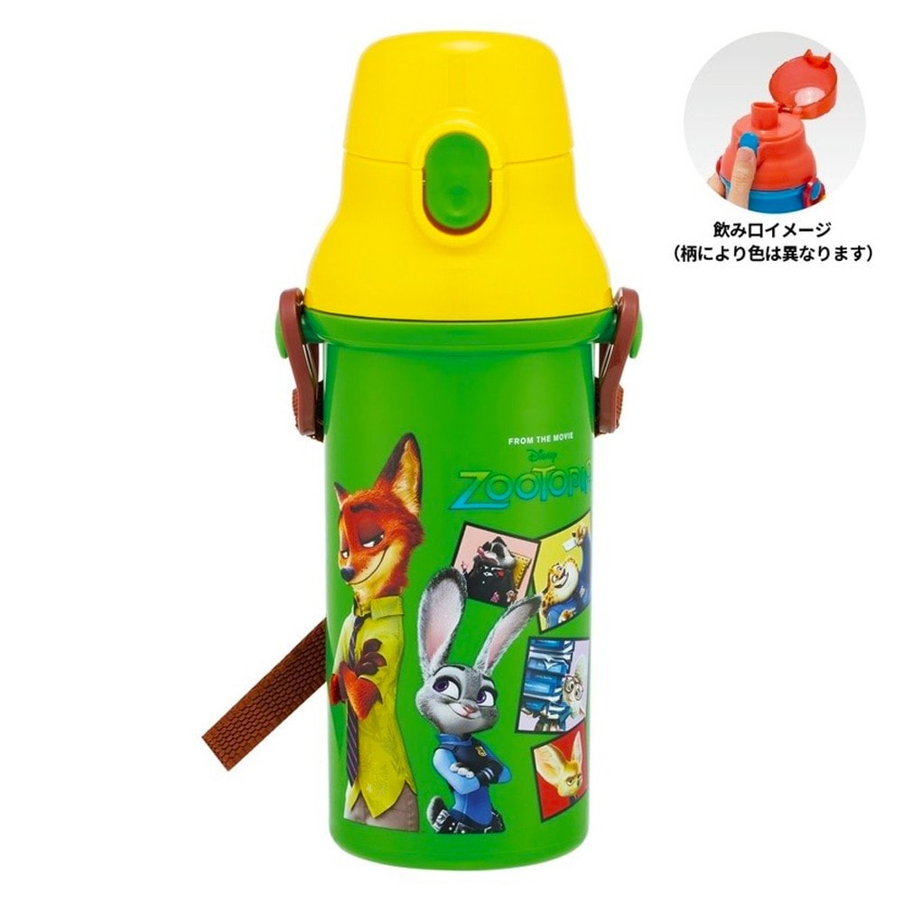 水筒 ズートピア 26 直飲みプラワンタッチボトル SKATER スケーター