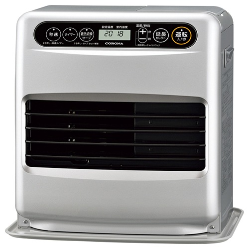 コロナ【CORONA】石油ファンヒーター サテンシルバー 木造9畳まで