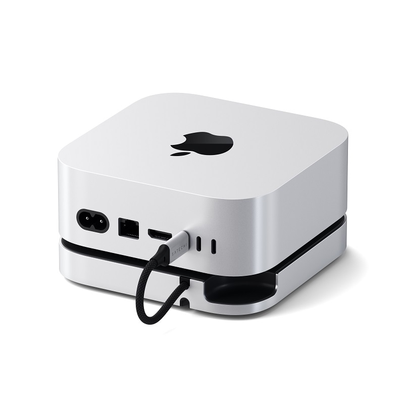 Satechi MAC MINI M4 STAND & HUB WITH SSD ENCLOSURE スタンド＆ハブ