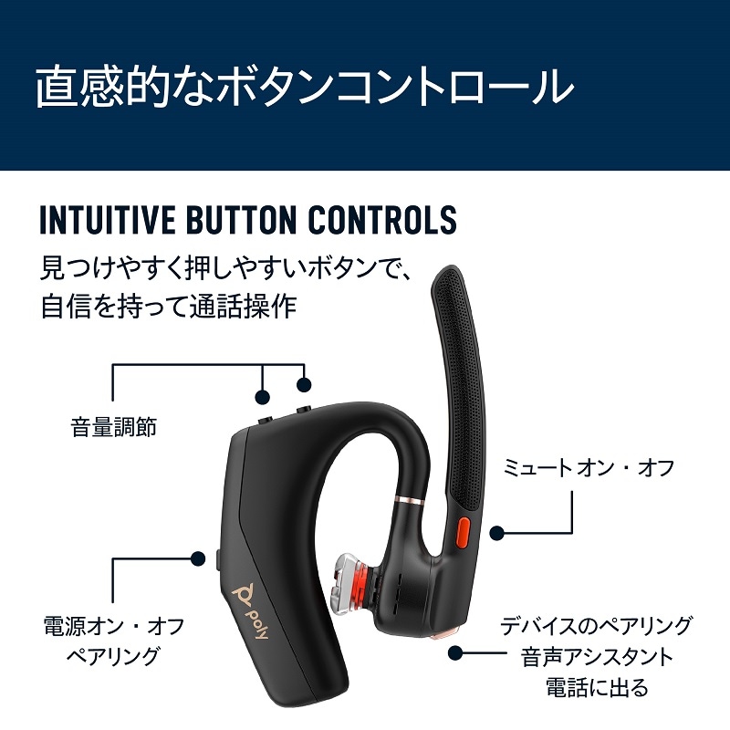 Poly Voyager Legend 50RTL +BT700 MS CP Bluetooth ヘッドセット