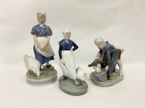 ロイヤルコペンハーゲン フィギュリン 「アヒルと少女」 | 北欧陶器