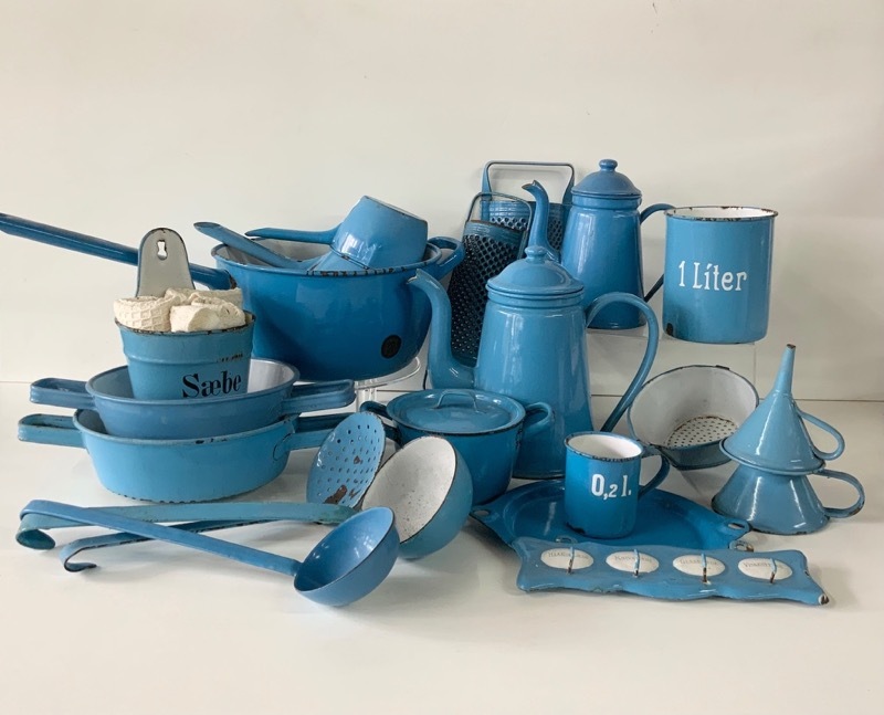 琺瑯 キッチングッズ／ブルー フルセット | VINTAGE MUSEUM,北欧