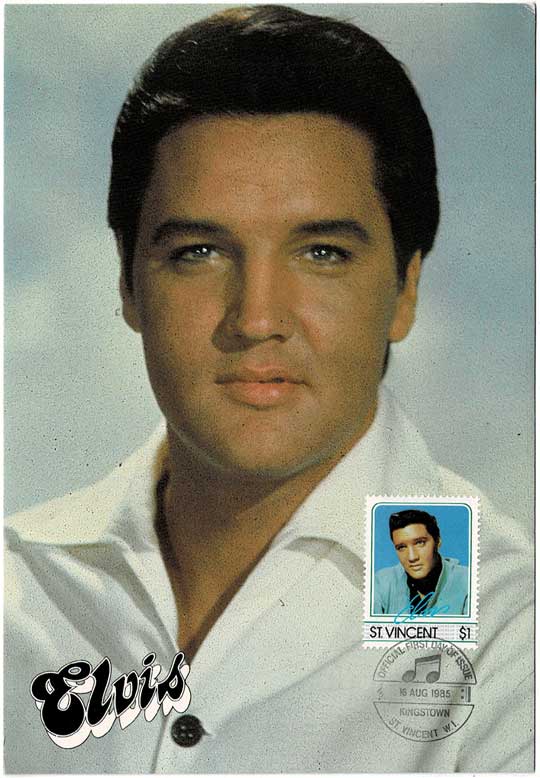エルヴィス・プレスリー 初日印切手付きポストカード8種セット