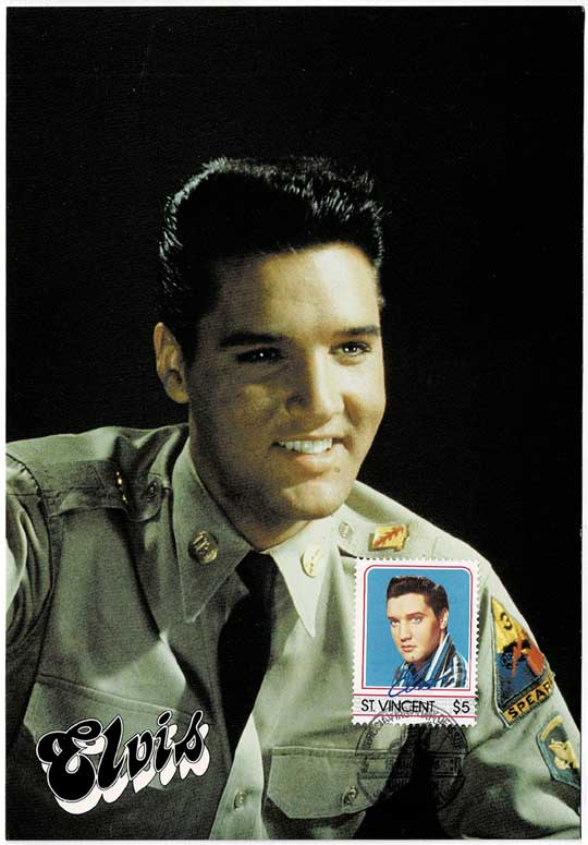 エルヴィス・プレスリー 初日印切手付きポストカード8種セット