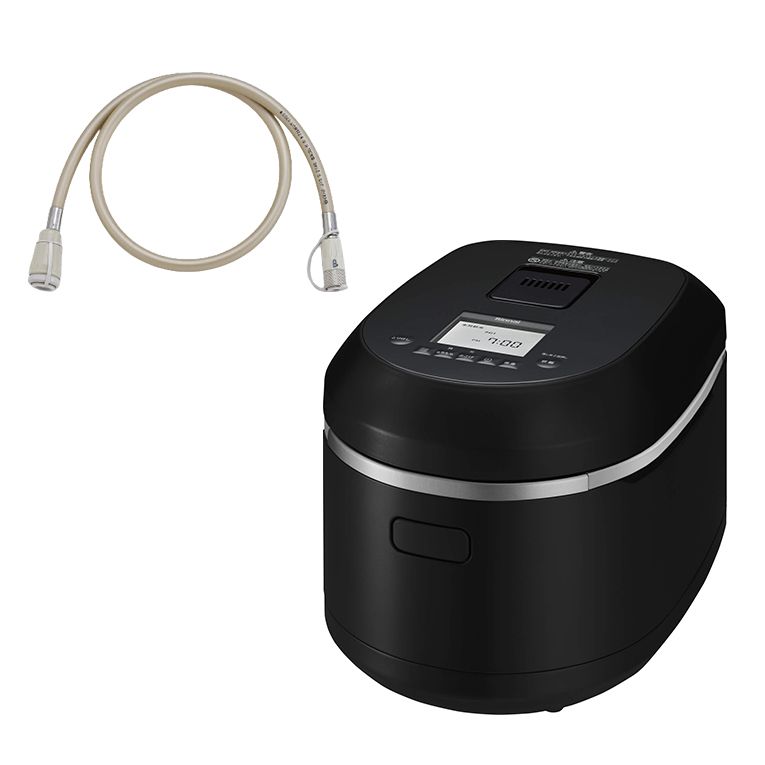 リンナイ 直火匠 ガス炊飯器 5合 ブラック&ガスコードセット RR-055MTT