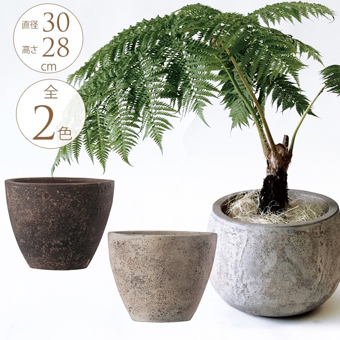 植木鉢 大型 陶器 プランター フリット エッグ型 直径30cm 鉢 大きい