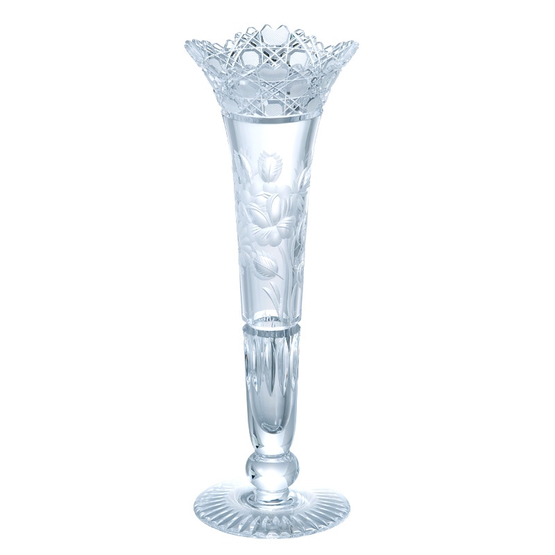 マイセンクリスタル マイセンフラワー 一輪挿し レッド MFO/1024/23R