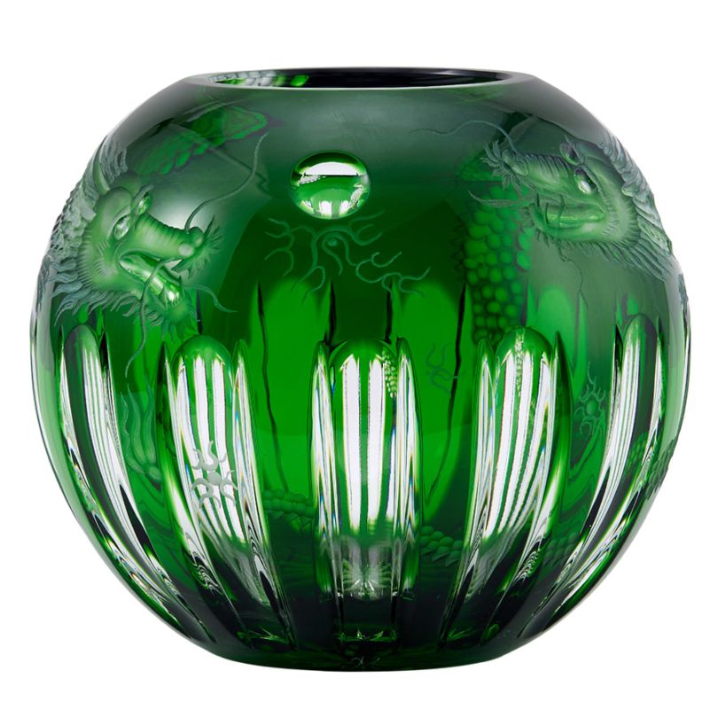 マイセンクリスタル 色被せ花瓶「蓮の花」 LOT/80357F/36AB | マイセン