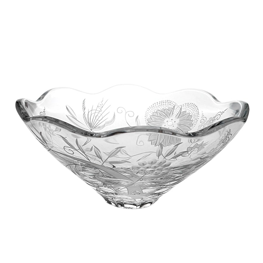 マイセンクリスタル 色被せボウル「ロンドンフラワー 21cm」 LF/183