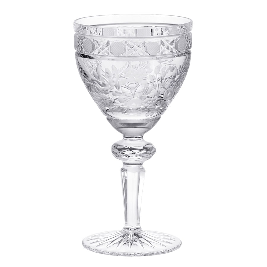 マイセンクリスタル マイセンフラワー ワイングラス MFW/07/2