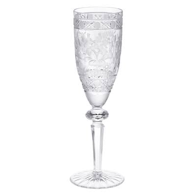 マイセンクリスタル マイセンフラワー シャンパングラス MFW/07/CT