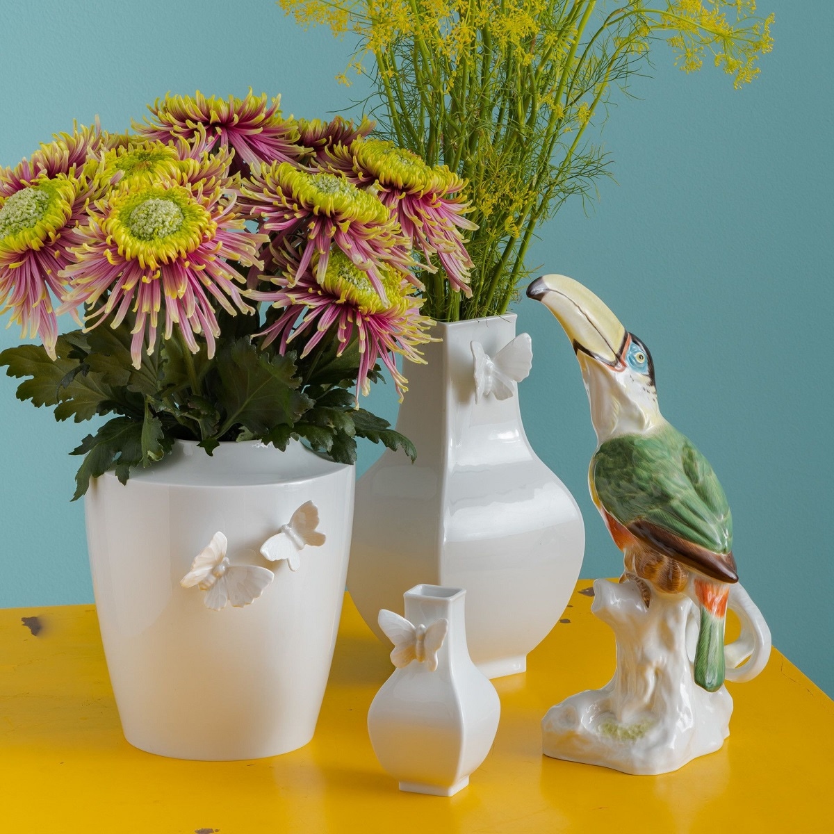 マイセン バタフライ スクエア 花瓶 S 000000/50908 | 花瓶 | ドイツの