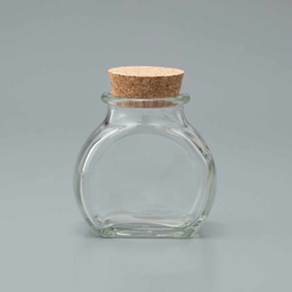 435-786059 ガラスコルクボトル（トラぺゾイト） 【K】 | 素材,ガラス