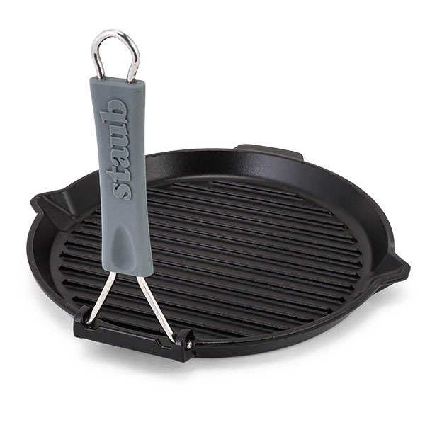 ストウブ Staub グリルパン 27cm グリルラウンド 1202023 ブラック