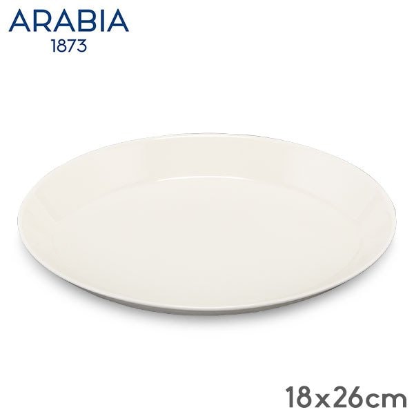 アラビア Arabia 皿 18×26cm ココ プレート オーバル ホワイト Koko