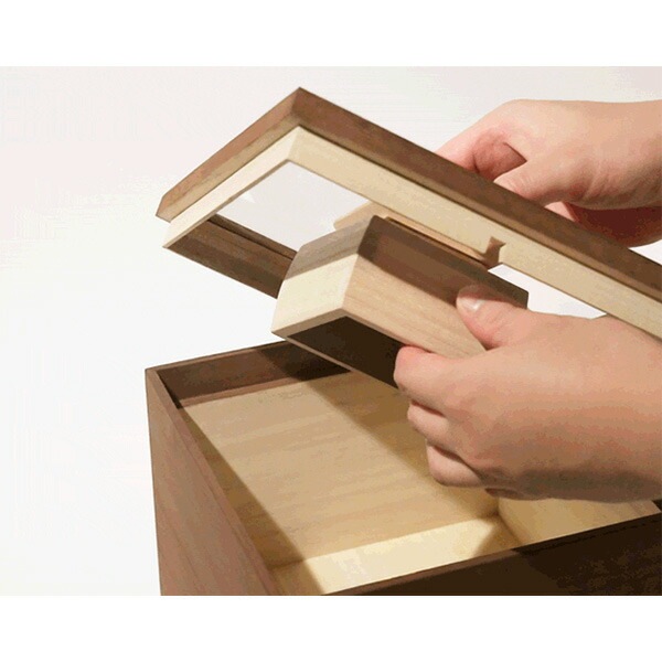 増田桐箱店 桐製 米びつ 5キロ 米びつ 黒 (柿渋) 米びつ 5kg 桐の