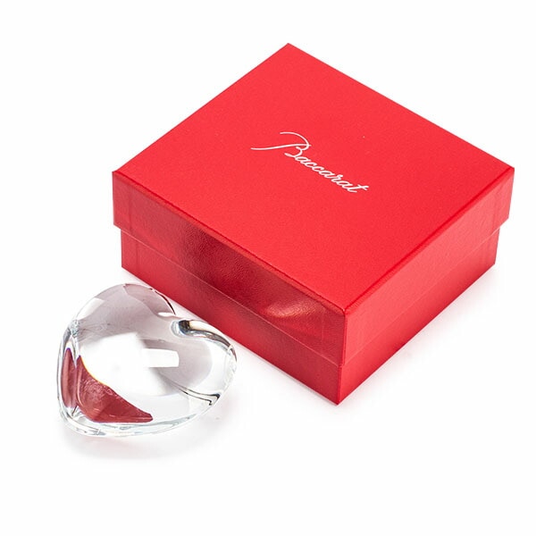 バカラ Baccarat ペーパーウェイト ハート 文鎮 クリア 1761531 Coeur