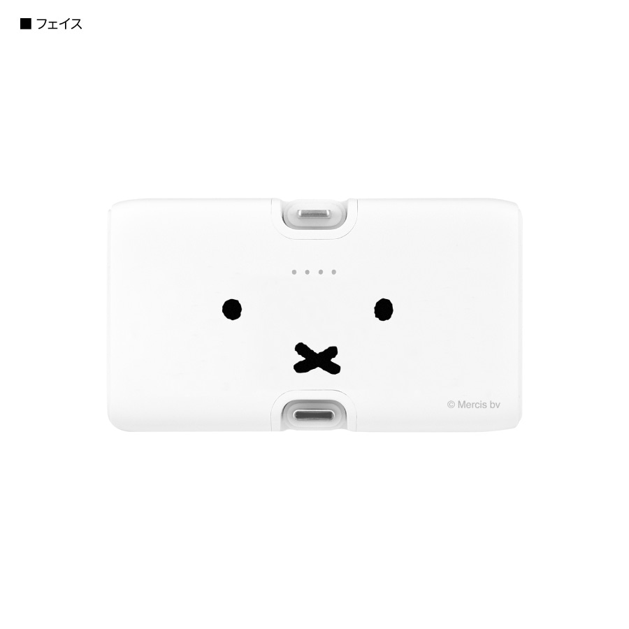 ミッフィー Lightning / Type-C コネクタ付き リチウムイオン充電器