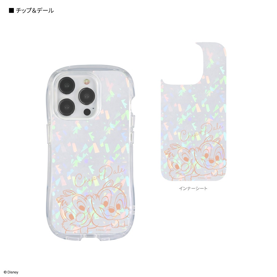 ディズニーキャラクター ／ iPhone 15 Pro 対応 クリスタルクリア