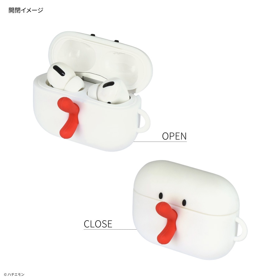ハチエモン AirPods Pro(第2世代)/AirPods Pro 対応 シリコンケース