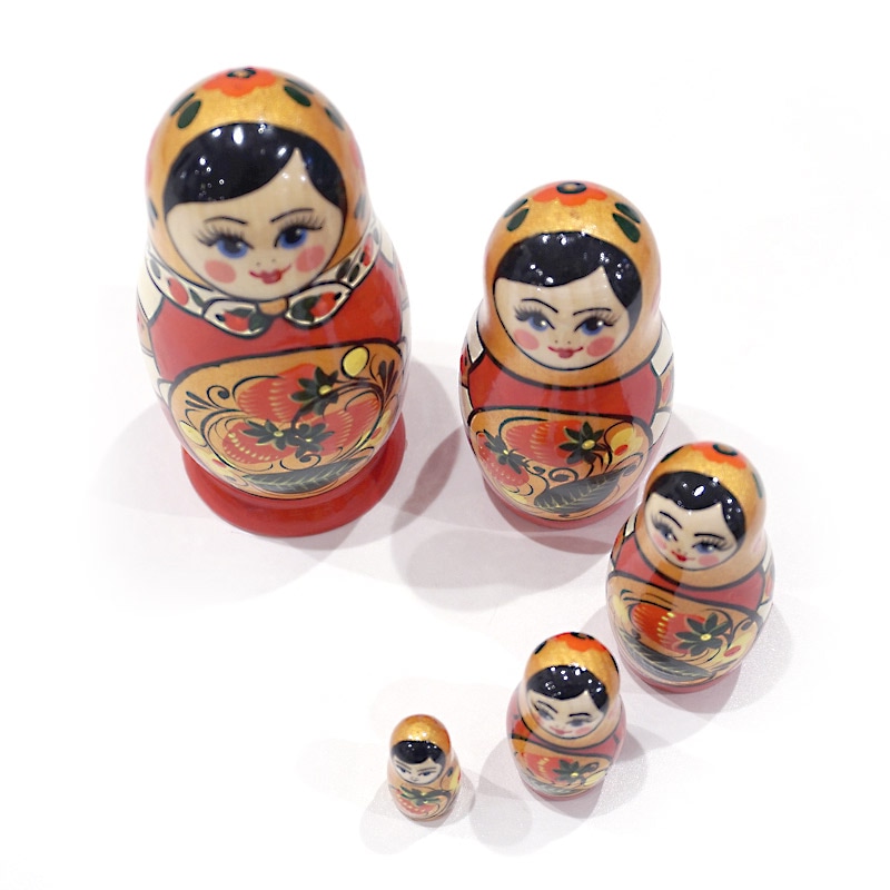 ロシア セミョーノフ マトリョーシカ（5P） MAT-081 | インテリア雑貨