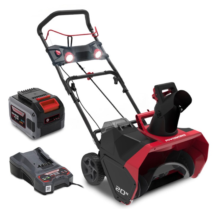 リユース品】充電式電動除雪機 大容量バッテリー1個+急速充電器1個