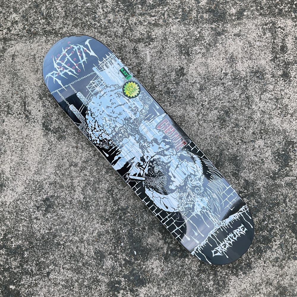 SWELL スケートボード ブラックデッキ 魚デザイン SWELL スェル スケートボード ミニ クルーザー PLASTIC MINI CRUISER