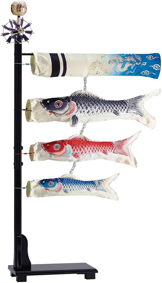 鯉のぼり 室内鯉のぼり 豆鯉セット キング印 矢車付 1m