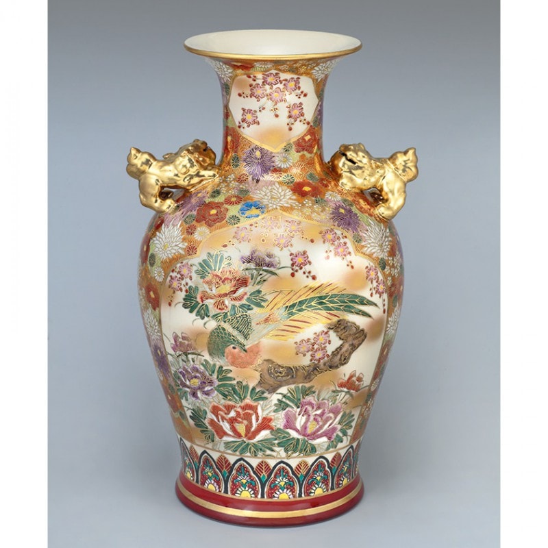 九谷焼き 九谷焼花詰大花瓶 くたにやきはなつめだいかびん 美術品 工芸