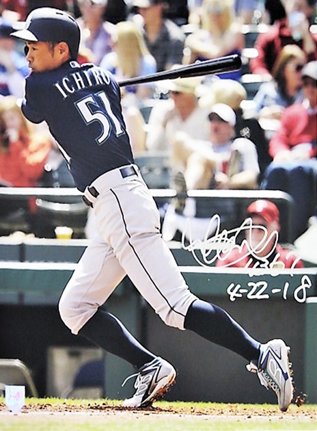 イチロー&ピート・ローズ直筆フォアフォールドサイン）生涯通算4,367本