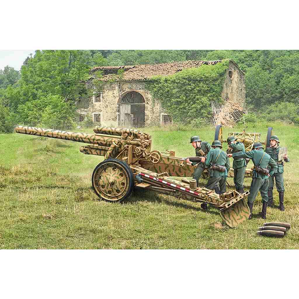 7082 WW.II ドイツ軍 15cm sFH 18重榴弾砲/10.5cm sK 18 重野砲 2in1