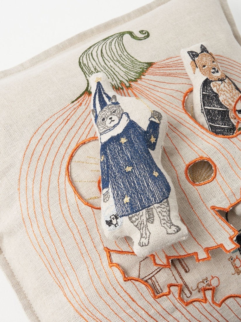 Halloween｜ポケットクッションカバー 30x30 Jack o Lantern