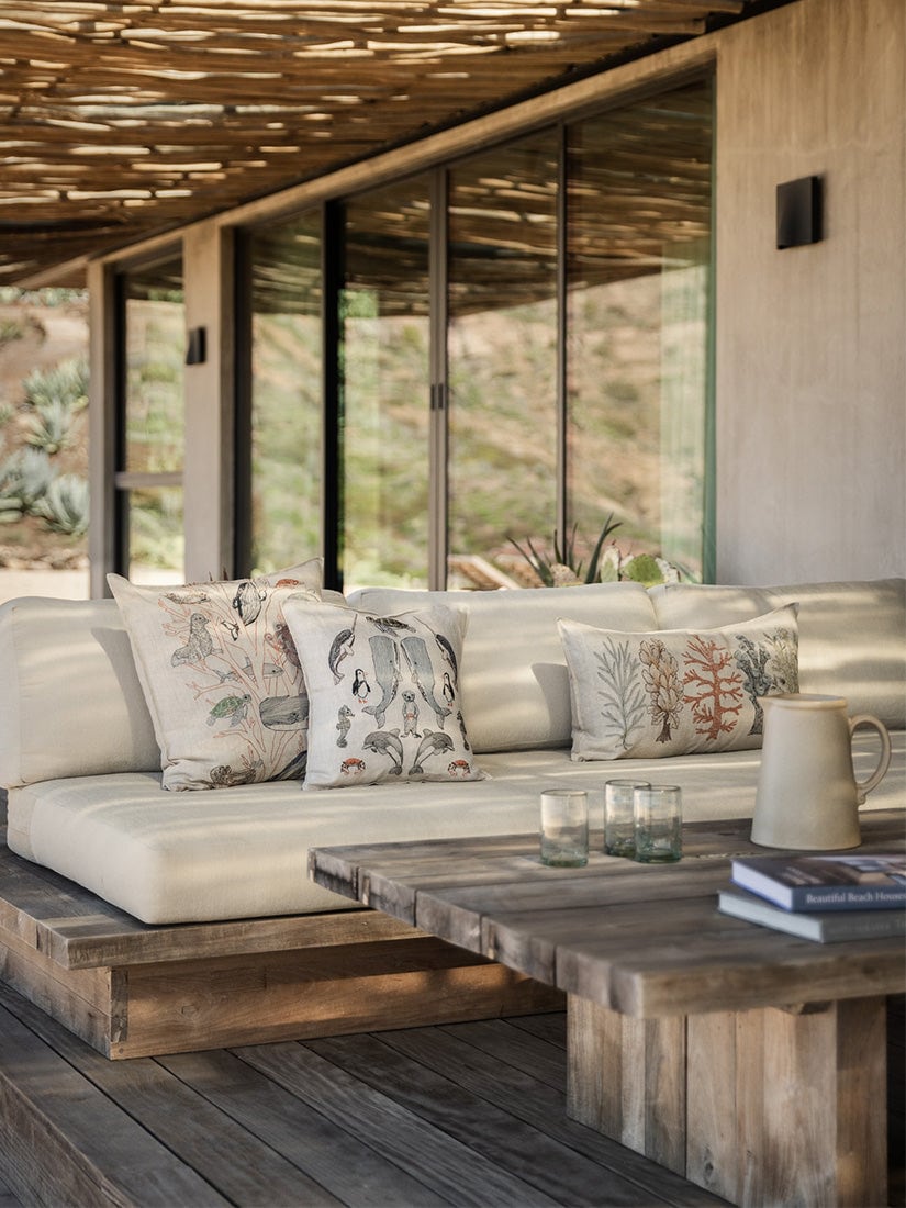 Coastal｜クッションカバー 40x40 Sea Friends（クッション）｜H.P.